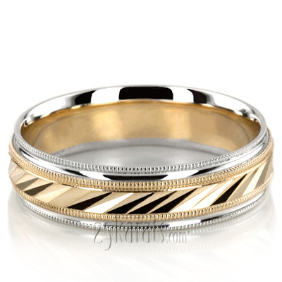 Exquisite Milgrain Designer Wedding Band 