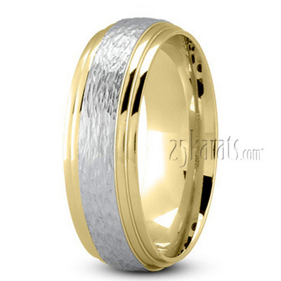 Rough Finish Basic Wedding Ring 