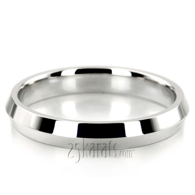 High Polished Knife Edge Wedding Ring 