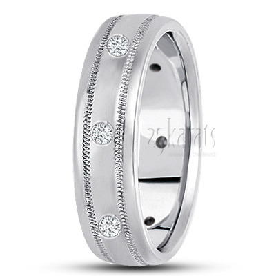 Modern Diamond Wedding Ring