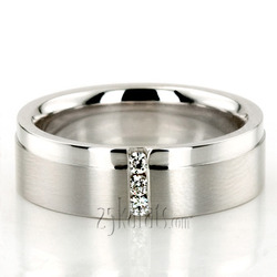 Three-Stone Diamond Wedding Band