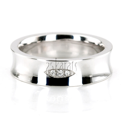 Spark Eye Diamond Wedding Band