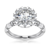 Wrap Set Halo Center Diamond Engagement Ring (1.5ct)