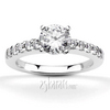 Round Cut Shared Prong Set Diamond Bridal Ring (0.60 ct.tw.)