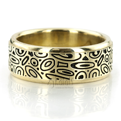 Marbling Pattern Designer Wedding Band