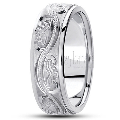 Attractive Wavy Fancy Designer Wedding Band 