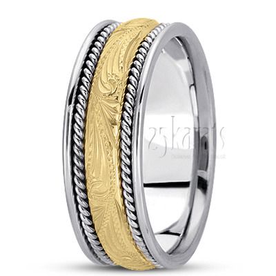 Exquisite Handmade Antique Wedding Band 