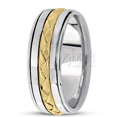 Contemporary Hand Braided Wedding Band 