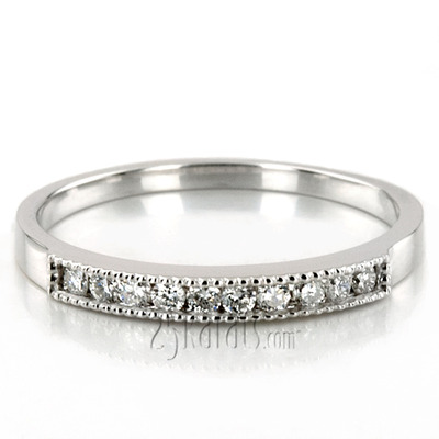 Channel Set Round Cut Diamond Wedding Band (0.25 ct.tw)