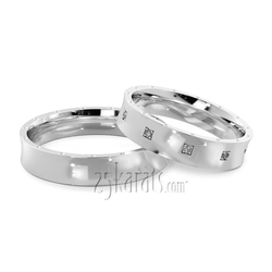 Fancy Designer Lightweight Wedding Band Set